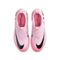 Nike Zoom Mercurial Superfly 9 Academy Sans Lacets Gazon Naturel / Gazon Artificiel (MG) Enfants Rose Clair Rose Vif Noir