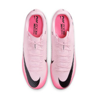Nike Zoom Mercurial Vapor 15 Academy Gazon Naturel Gazon Artificiel Chaussures de Foot (MG) Rose Clair Rose Vif Noir