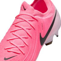 Nike Phantom GX II Pro Gras Voetbalschoenen (FG) Felroze Lichtroze Zwart