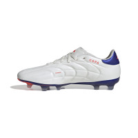 adidas Copa Pure 2 Pro Gazon Naturel Chaussures de Foot (FG) Blanc Bleu Rouge