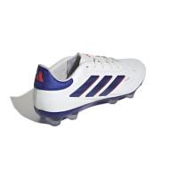 adidas Copa Pure 2 Pro Gazon Naturel Chaussures de Foot (FG) Blanc Bleu Rouge