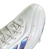 adidas Copa Pure 2 Pro Gazon Naturel Chaussures de Foot (FG) Blanc Bleu Rouge