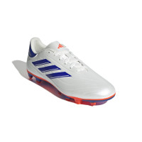 adidas Copa Pure 2 Club Gazon Naturel Gazon Artificiel Chaussures de Foot (MG) Blanc Bleu Rouge