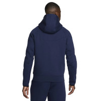 Nike Paris Saint-Germain Tech Fleece Veste 2024-2025 Bleu Foncé Blanc