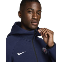 Nike Paris Saint-Germain Tech Fleece Trainingspak 2024-2025 Donkerblauw Wit