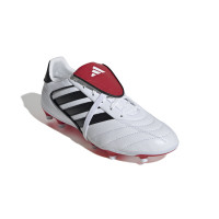 adidas Copa Gloro 2 Gazon Naturel Chaussures de Foot (FG) Blanc Noir Rouge