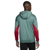 Nike Liverpool Strike Trainingspak Full-Zip Hooded 2024-2025 Groen Zwart Rood