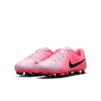 Nike Tiempo Legend 10 Club Gazon Naturel Gazon Artificiel Chaussures de Foot (MG) Enfants Rose Clair Rose Vif Noir