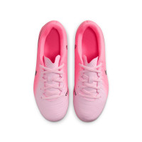 Nike Tiempo Legend 10 Club Gazon Naturel Gazon Artificiel Chaussures de Foot (MG) Enfants Rose Clair Rose Vif Noir