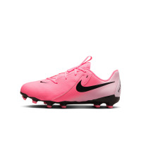 Nike Phantom GX II Academy Gazon Naturel Gazon Artificiel (MG) Enfants Rose Vif Rose Clair Noir