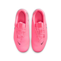 Nike Phantom GX II Academy Gazon Naturel Gazon Artificiel (MG) Enfants Rose Vif Rose Clair Noir