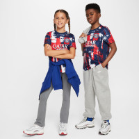 Nike Paris Saint-Germain Pre-Match Maillot d'Entraînement 2024-2025 Enfants Bleu Foncé Rouge Blanc