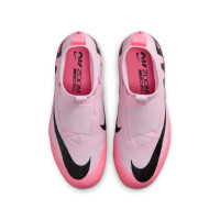 Nike Zoom Mercurial Superfly 9 Pro Gazon Naturel Chaussures de Foot (FG) Enfants Rose Clair Rose Vif Noir