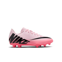 Nike Mercurial Vapor 15 Club Gazon Naturel / Gazon Artificiel Chaussures de Foot (MG) Enfants Rose Clair Rose Vif Noir