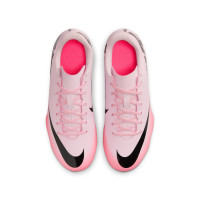 Nike Mercurial Vapor 15 Club Gazon Naturel / Gazon Artificiel Chaussures de Foot (MG) Enfants Rose Clair Rose Vif Noir