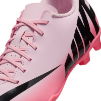 Nike Mercurial Vapor 15 Club Gazon Naturel / Gazon Artificiel Chaussures de Foot (MG) Enfants Rose Clair Rose Vif Noir