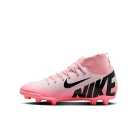 Nike Mercurial Superfly 9 Club Gazon Naturel / Gazon Artificiel Chaussures de Foot (MG) Enfants Rose Clair Rose Vif Noir