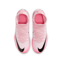 Nike Mercurial Superfly 9 Club Gazon Naturel / Gazon Artificiel Chaussures de Foot (MG) Enfants Rose Clair Rose Vif Noir