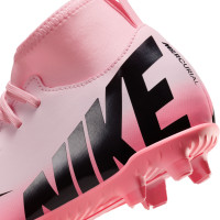 Nike Mercurial Superfly 9 Club Gazon Naturel / Gazon Artificiel Chaussures de Foot (MG) Enfants Rose Clair Rose Vif Noir