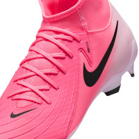 Nike Phantom Luna II Academy Gazon Naturel Gazon Artificiel Chaussures de Foot (MG) Rose Vif Rose Clair Noir