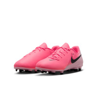 Nike Phantom GX II Club Gazon Naturel Gazon Artificiel Chaussures de Foot (MG) Enfants Rose Vif Rose Clair Noir