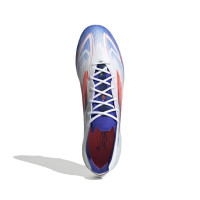 adidas F50 Elite Crampons Vissés Chaussures de Foot (SG) Blanc Rouge Bleu