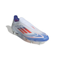 adidas F50 Elite Veterloze IJzeren-Nop Voetbalschoenen (SG) Wit Rood Blauw