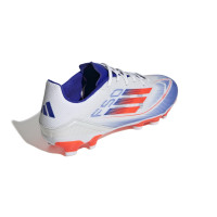 adidas F50 League Gras / Kunstgras Voetbalschoenen (MG) Wit Rood Blauw