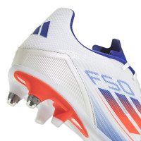 adidas F50 League Crampons Vissés Chaussures de Foot (SG) Blanc Rouge Bleu