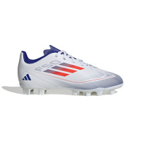 adidas F50 Club Gazon Naturel Gazon Artificiel Chaussures de Foot (FxG) Enfants Blanc Rouge Bleu