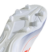 adidas F50 Club Gazon Naturel Gazon Artificiel Chaussures de Foot (FxG) Enfants Blanc Rouge Bleu