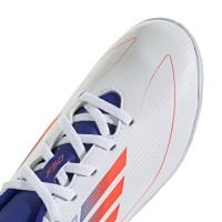 adidas F50 Club Zaalvoetbalschoenen (IN) Kids Wit Rood Blauw