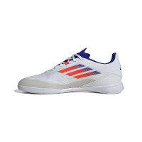 adidas F50 League Chaussures de Foot en Salle (IN) Blanc Rouge Bleu