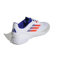 adidas F50 League Chaussures de Foot en Salle (IN) Blanc Rouge Bleu