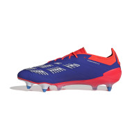 adidas Predator Elite IJzeren-Nop Voetbalschoenen (SG) Blauw Wit Rood