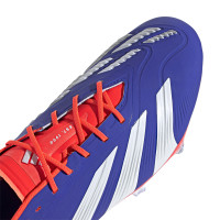 adidas Predator Elite Crampons Vissés Chaussures de Foot (SG) Bleu Blanc Rouge