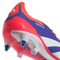 adidas Predator Elite Crampons Vissés Chaussures de Foot (SG) Bleu Blanc Rouge