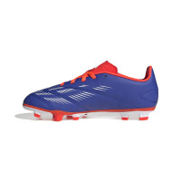 adidas Predator Club Gras / Kunstgras Voetbalschoenen (MG) Kids Blauw Wit Rood