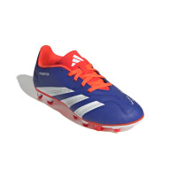 adidas Predator Club Gazon Naturel Gazon Artificiel Chaussures de Foot (MG) Enfants Bleu Blanc Rouge