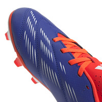 adidas Predator Club Gras / Kunstgras Voetbalschoenen (MG) Kids Blauw Wit Rood