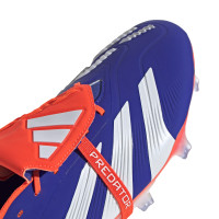 adidas Predator Elite FT Gazon Naturel Chaussures de Foot (FG) Bleu Blanc Rouge