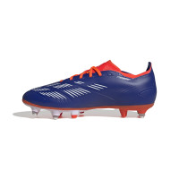 adidas Predator League Crampons Vissés Chaussures de Foot (SG) Bleu Blanc Rouge