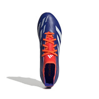 adidas Predator League Crampons Vissés Chaussures de Foot (SG) Bleu Blanc Rouge