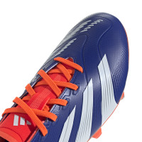 adidas Predator League Crampons Vissés Chaussures de Foot (SG) Bleu Blanc Rouge