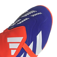 adidas Predator Elite FT Gazon Naturel Chaussures de Foot (FG) Enfants Bleu Blanc Rouge