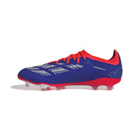 adidas Predator Pro Gazon Naturel Chaussures de Foot (FG) Bleu Blanc Rouge