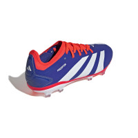 adidas Predator Pro Gazon Naturel Chaussures de Foot (FG) Bleu Blanc Rouge