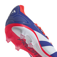 adidas Predator Pro Gazon Naturel Chaussures de Foot (FG) Bleu Blanc Rouge