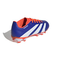 adidas Predator League Gazon Naturel Gazon Artificiel Chaussures de Foot (MG) Enfants Bleu Blanc Rouge