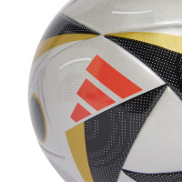 adidas EURO 2024 Fussballliebe Final Mini Ballon de Foot Taille 1 Argenté Noir